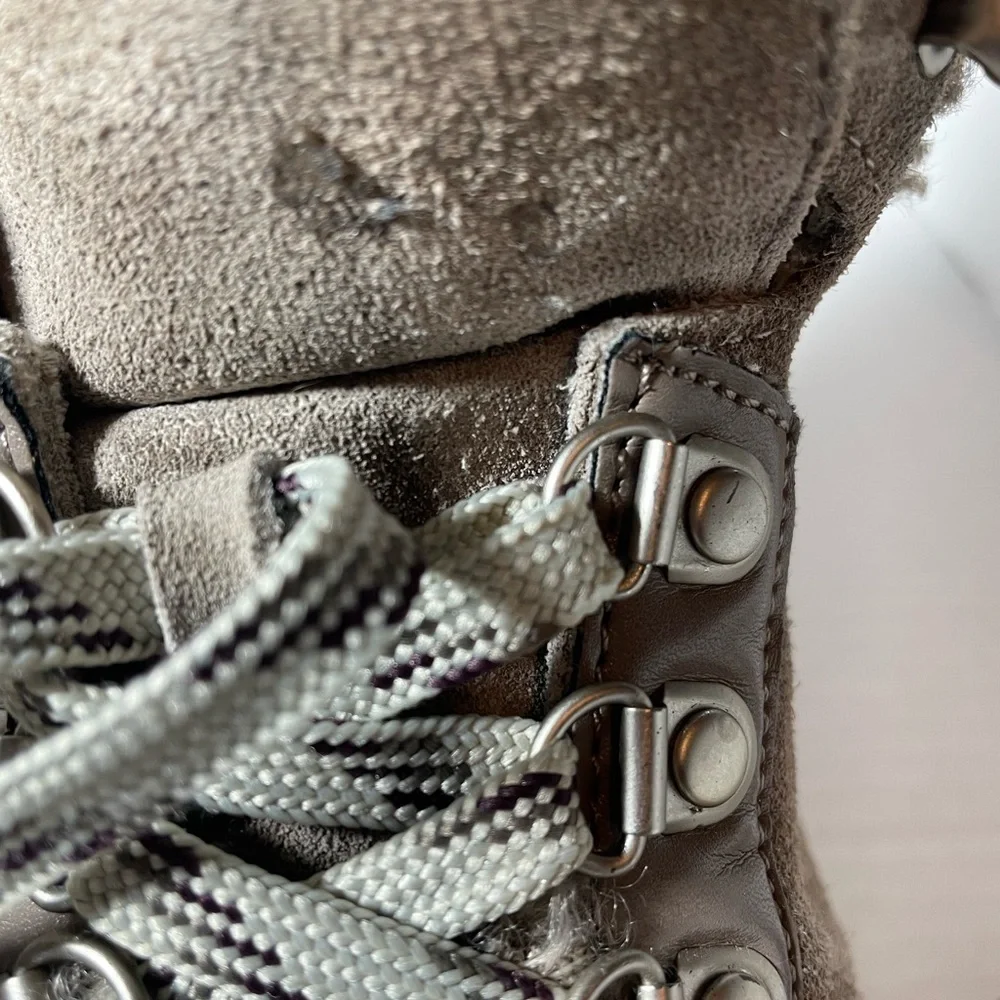 Sam Edelman Shearling Leather/Faux Sneakers Size 6.5 - Picture 5 of 8